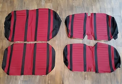 Icon 4 Seater Golf Cart Black And Sangria Seat COVERS ONLY. Fits Advanced EV. • $100