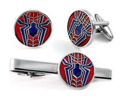 Avengers Spiderman Cuff Links Groomsmen Geek Gift Nerd Gifts Wedding Present • $9.95