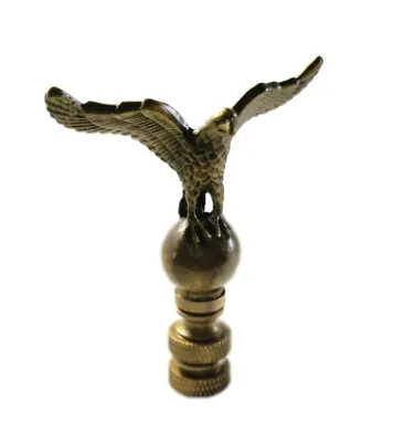 Lamp Finial-EAGLE ON ORB-Aged Brass Finish Highly Detailed Metal Casting • $14.50