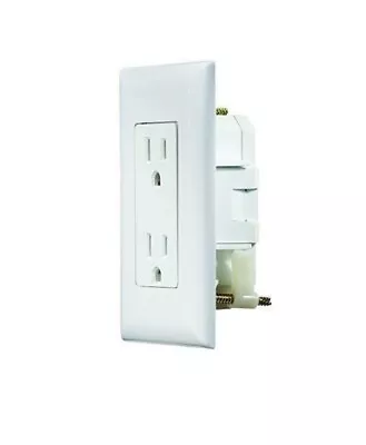 Mobile Home/RV White Self-Contained Receptacle With Snap On Plate • $10.95