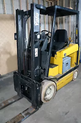 Yale ERC065 Electric Solid Non Marking Cushion Tire Forklift 36V Battery • $8500