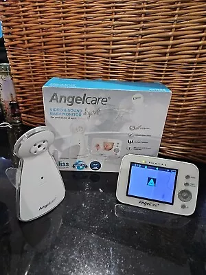 Angelcare AC1320 Digital COLOUR VIDEO Sound BABY MONITOR Zoom Camera 35  Screen • £44.99