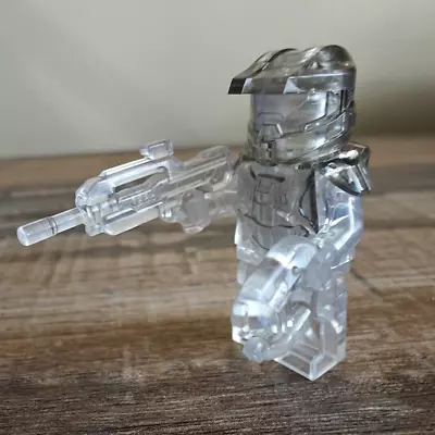 **NEW** Clear Camouflage Master Chief Halo Spartan Minifigure With Accessories • $42.71