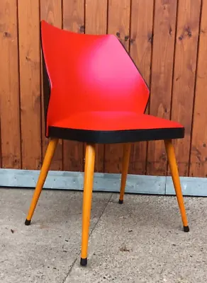 Kitchen Chair Dining Room Cocktail 50er Vintage Rockabilly Red 50s • $123.61