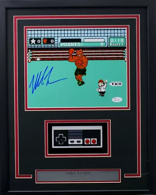 Mike Tyson Signed Framed 8x10 Punch Out Photo W/ Nintendo Controller JSA ITP • $239.99