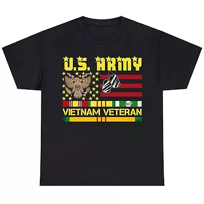 US Army Vietnam Veteran USA Flag Shirt Veteran Vietnam Army T-Shirt • $18.49