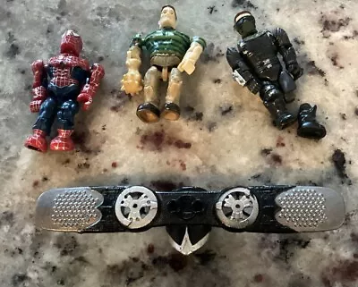 Mega Bloks Spider-Man Sandman And Other Figure Lot 3 With Glider • $15