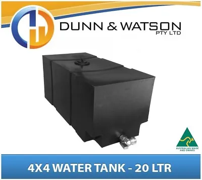 $121 • Buy 4x4 4wd Water Storage Tank, Pump Bottle (20L) Black PVC Ute Tray Truck Trailer