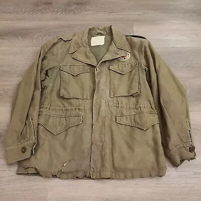 M1943 Field Jacket Original M43 - Heavily Worn - Size?  • $139.99