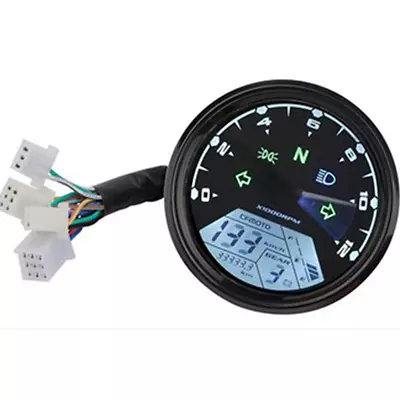 LCD Digital Odometer Motorcycle Speedometer Tachometer Gauge Parts Universal • $37.70