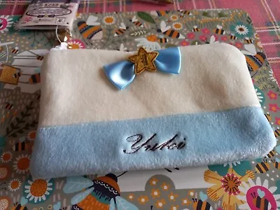 Idolish Light Blue And White Make Up Bag/ Purse Japanese Imported • £9