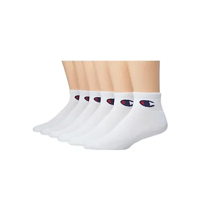 Champion® Men's 6 Pairs Ankle Socks   DOUBLE DRY~ARCH SUPPORT~CUSHIONED   NEW!!! • $19.99