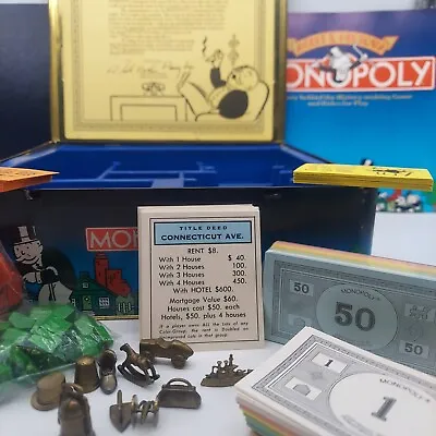 Parker Brothers Monopoly Real Estate Board Game 1935 Commemorative Edition Tin • $25.90