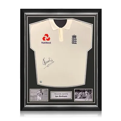 £264.99 • Buy Lord Ian Botham Signed England Cricket Test Shirt. Superior Frame