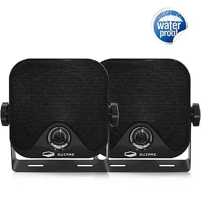 GUZARE 4  Marine Box Hunging Black Boat Audio Speakers For ATV UTV RV Golf Cart • $42.99