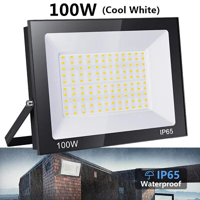 100W LED Flood Light Outdoor Security Spotlight Yard Garden Lamp Cool White 110V • $16.99