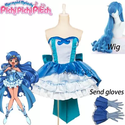 Anime Pichi Pichi Pitch Mermaid Melody Hanon Hosho Dress Cosplay Costume • $39.99