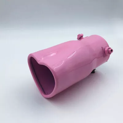 OtpOutopa Car Exhaust Tip 2.5  Inlet Universal Heart Shaped Exhaust Pipe Pink • $15.99