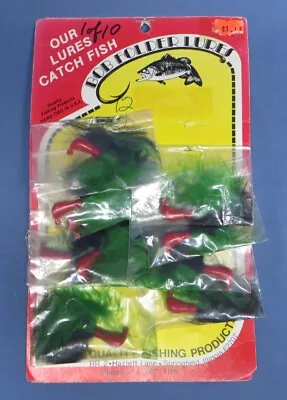 Nine Vintage Bob Folder Fishing Lures On Original Store Display Card Man Cave • $14.99