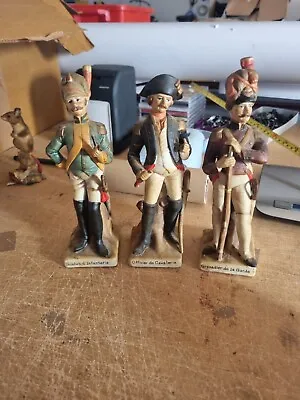 £4 • Buy Vintage Fine Porcelain Soldiers.  Infantry; Genedier And Cavalry