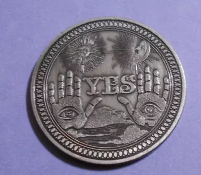 YES Or NO Collectors Token USA Decision Maker Coin Flip Medallion Supernatural • £2.41
