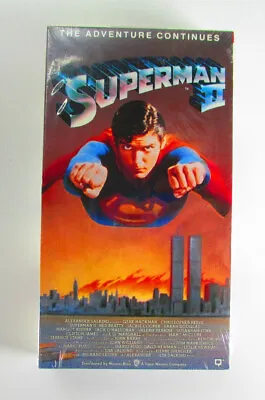 Superman II VHS New Sealed Video Tape Movie Christopher Reeves Rare Fast Ship • $20.99