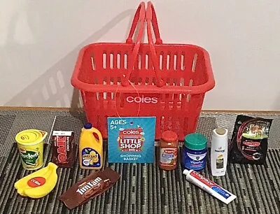Coles Little Shop Collectables - Basket & Groceries • $30