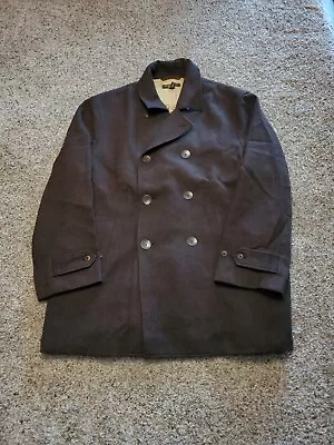 Tommy Bahama Island Soft Jacket  Large Mens Brown Wool Double Breasted  • $35