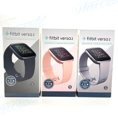 NEW Fitbit Versa 2 Health & Fitness Smartwatch Authentic Activity Tracker S & L • $77.85