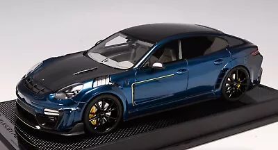 1/18 T&P Porsche Panamera Mansory In Blue With Carbon 99 Pieces Carbon Base • $399.95