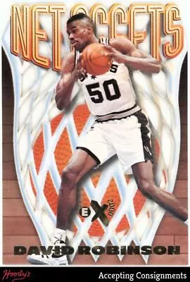 1996-97 E-X2000 Net Assets #16 David Robinson DIE CUT SPURS • $7.50