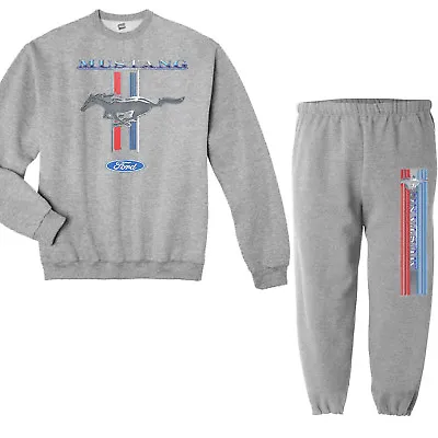 Ford Mustang Sweatpants Sweatshirt Tracksuit Sweats Gifts For Men Pony Tri-Bar • $49.95