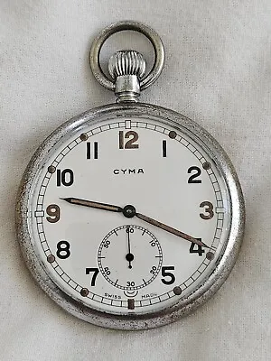 £0.99 • Buy Cyma Military Army Issue GSTP WW2 M 89539  15 Jewel Vintage Pocket Watch