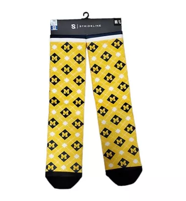 Michigan Wolverines Dress Socks University Strideline Licensed NCAA Wear • $10