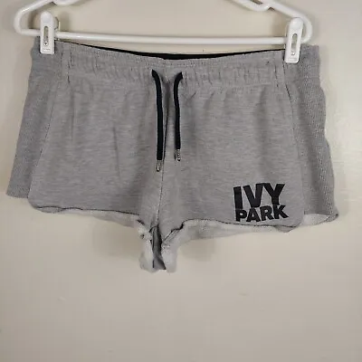 $8.98 • Buy Ivy Park Gray  Drawstrings Summer Shorts Size Medium Comfort Womens