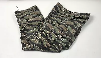 Vintage Gung Ho Tiger Stripe Camouflage Military Pants Mens Size 32 MADE IN USA • $40