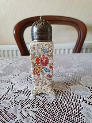 Antique Ceramic Sugar Shaker Lancaster Hanley Epns Top • $12.33