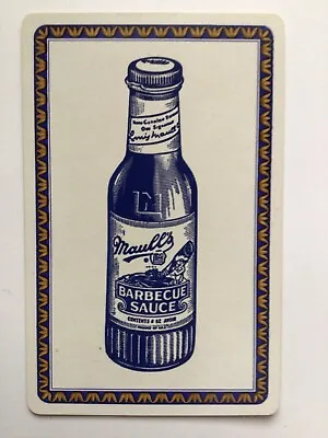 (4) Vintage “MAULL’S BBQ SAUCE” Playing Cards C.1940’s • $5