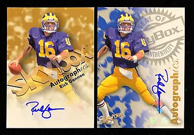 2012 Fleer Retro Rich Gannon Autographics 97/98 AUTO (2) CARD LOT !!!  RAIDERS • $24.95