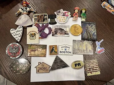 Huge Lot Of Refrigerator Magnets Travel Vegas Travel Cats  G • $22.99