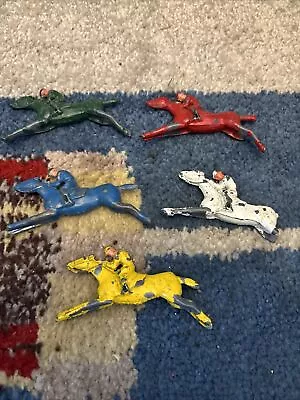 5 Horses For Vintage Rare Chad Valley 1970's Escalado Horse Racing Board Game • £13.99