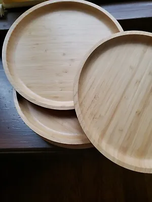 BAMBOO DINNER PLATES. SET OF 4 BY OAKE.  Reusable. New Open Box Deal.  4 Plates. • $48