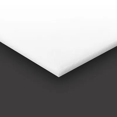HDPE (High Density Polyethylene) Plastic Sheet 1/4  X 12  X 24” White Smooth • $24.26