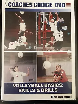 Volleyball Basics: Skills & Drills Coaches Choice DVD Bon Bertucci Temple Vols • $17.95