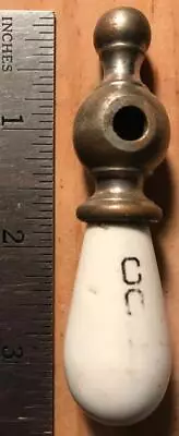 Vintage Porcelain Brass Handle COLD Sink Faucet Steampunk Architectural Restore • $14.99