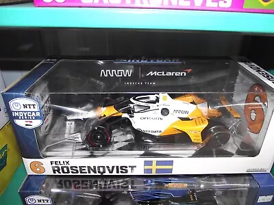 Greenlight 1/18 #6 Felix Rosenqvist Orange & White Indy Car NIB • $2.22