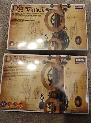 Leonardo Da Vinci Academy  Series Clock Model Kit Plastic Hobby 18150A LOT OF 2 • $19.99