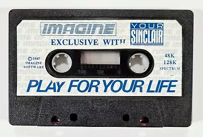 1987 Imagine Sinclair Spectrum Cassette/Tape Exclusive With / Play For Your Life • $3.44