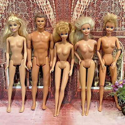 Barbie Dolls - Vintage & Modern Ken/ My First Barbie Mattel LOT (5)  🌷 • $0.99