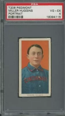 T206 Miller Huggins Portrait ** PSA 4 ** Piedmont 350 - Great Image / Centered ! • $639.99